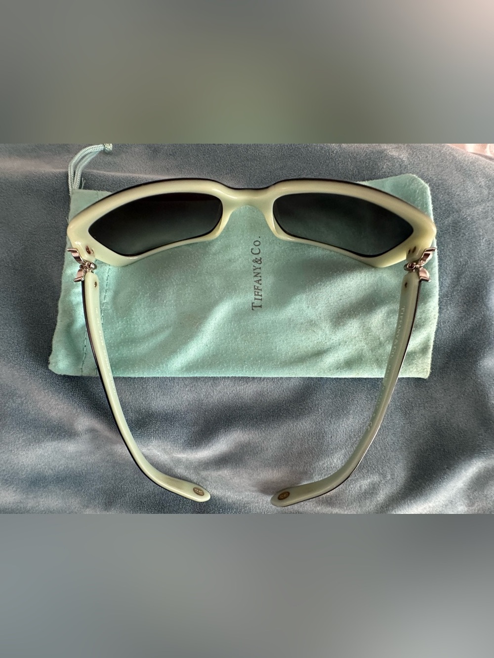 Tiffany & Co. Women's Sunglasses Black on tiffany blue/grey Tf4047b model - Picture 3 of 10